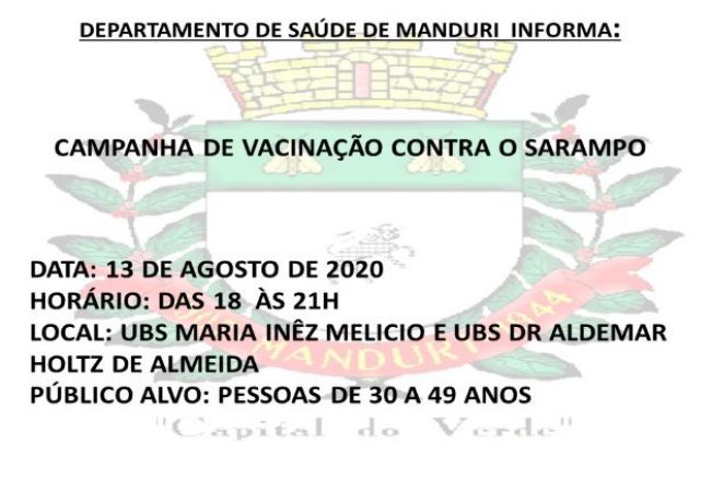 Campanha de Vacinação contra o Sarampo